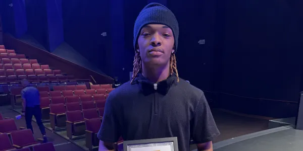 Student musician at the Gem Theatre