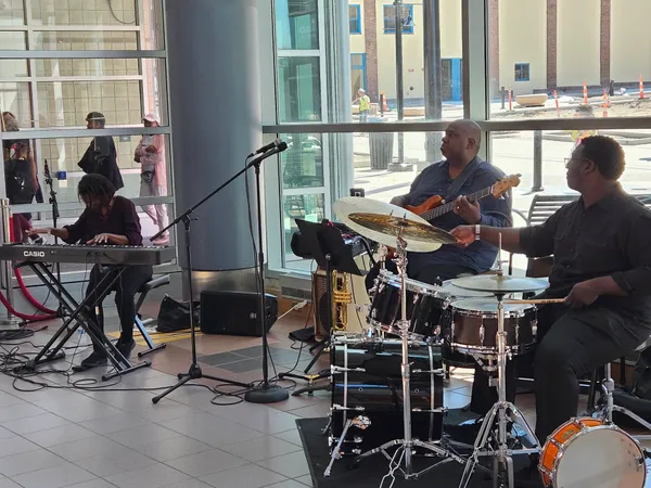 James Ward Band performing in the AJM Atrium