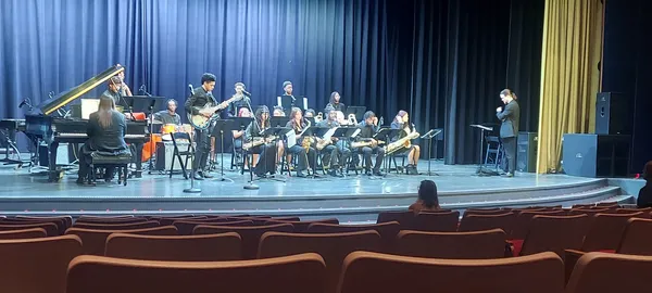 A student ensemble performing in the Gem Theater